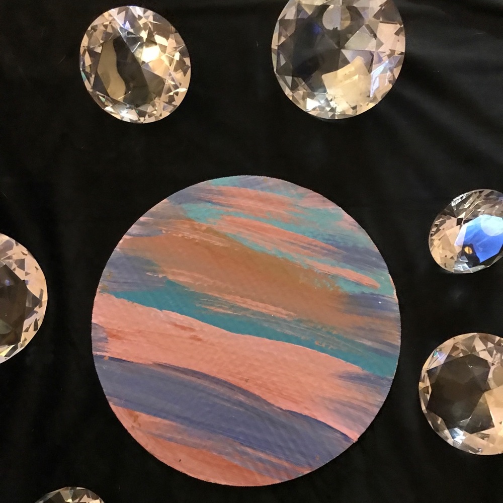 Hand Designed & Painted Colorful Plate